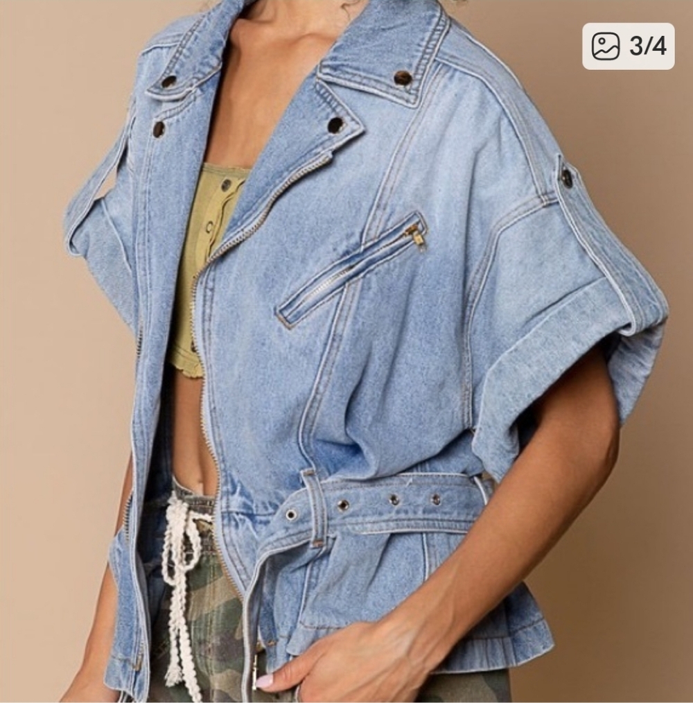 NWOT POL Denim Vest